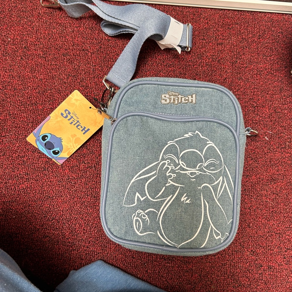 Stitch Blue Crossbody Bag